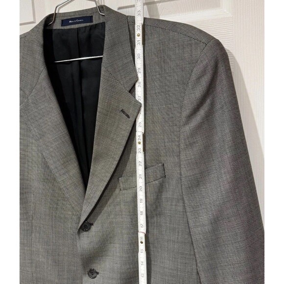 Ralph Lauren Mens Gray 3 Button Front Suit Jacket Pure New Wool Size 46R - Picture 8 of 13